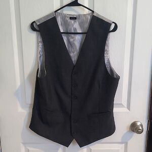 jf j.ferrar Charcoal Gray Vest